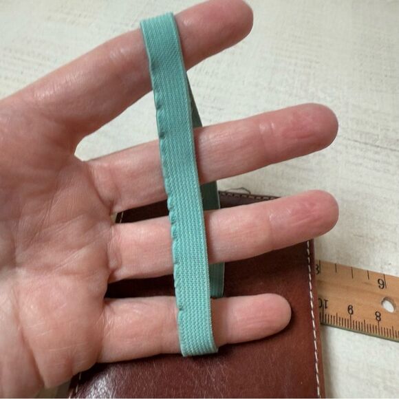 Fossil Small ID Wallet with Teal Cord (stretched) - Picture 16 of 16